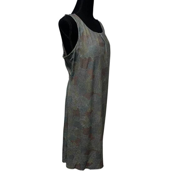 PRANA SKYPATH DRESS BUILD IN BRA FLARE STRETCH TWIST OPEN BACK MID LENGTH BEACH - Picture 3 of 5